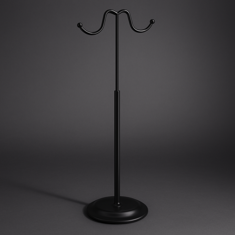 Soporte para bolsas de metal negro
