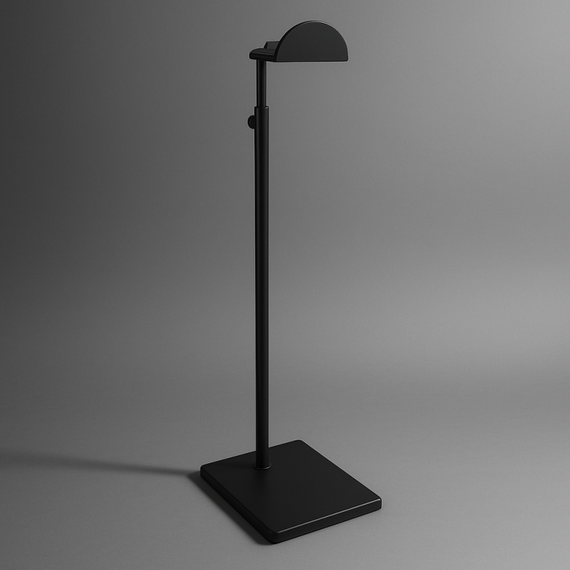 Expositor para bolsas ajustable de metal - negro mate