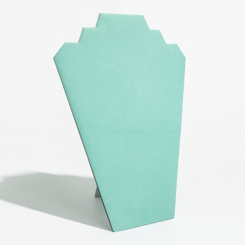 Pack Privilège: 10 bustos planos para joyas «Riviera» (8 + 2 DE REGALO) – Ante verde laguna