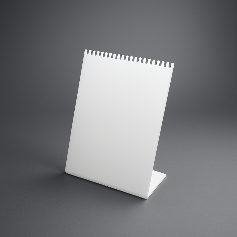 Expositor de metacrilato blanco para cadenas