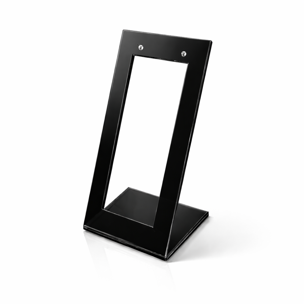 Expositor rectangular para pendientes de metacrilato negro