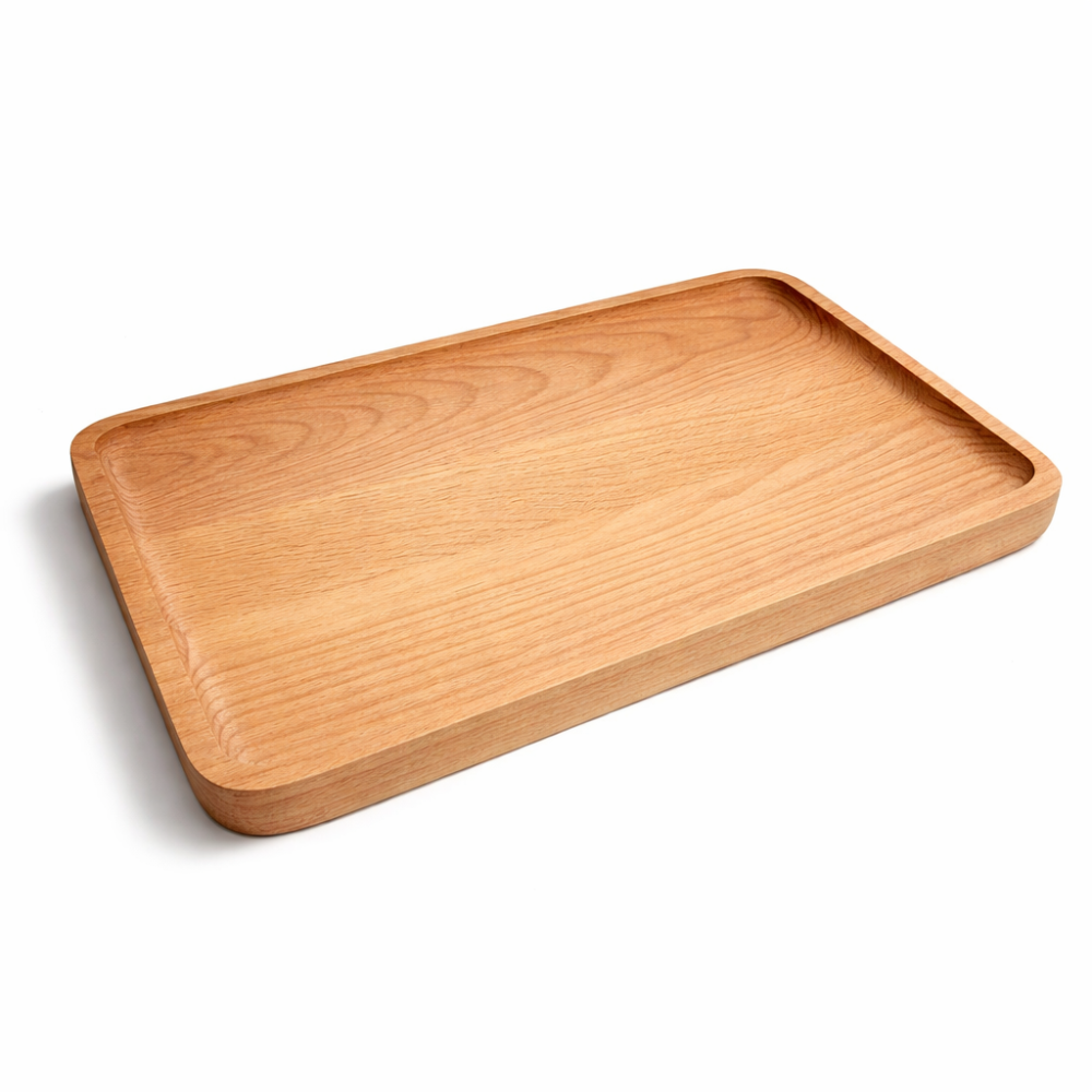 Bandeja de demostración de madera de haya 30x20 cm