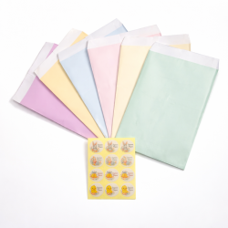 Pack «Primavera festiva» - 300 bolsitas en tonos pastel + Etiquetas «Feliz Pascua»