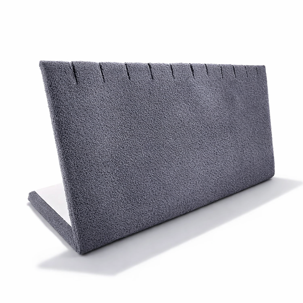Expositor para joyas para cadenas de ante gris antracita