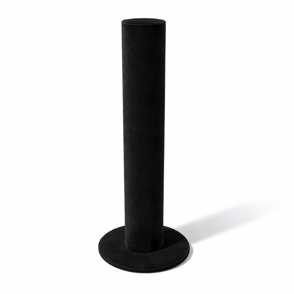 Soporte vertical para pulseras de terciopelo negro