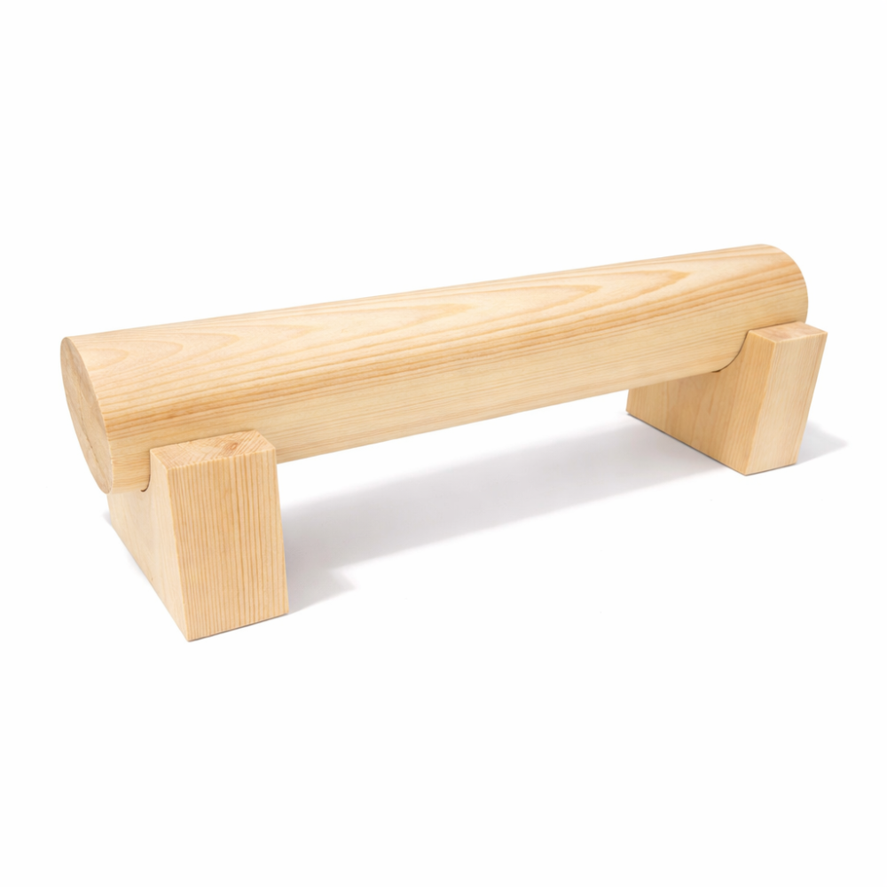 Expositor de pulseras de madera natural con 1 rollo