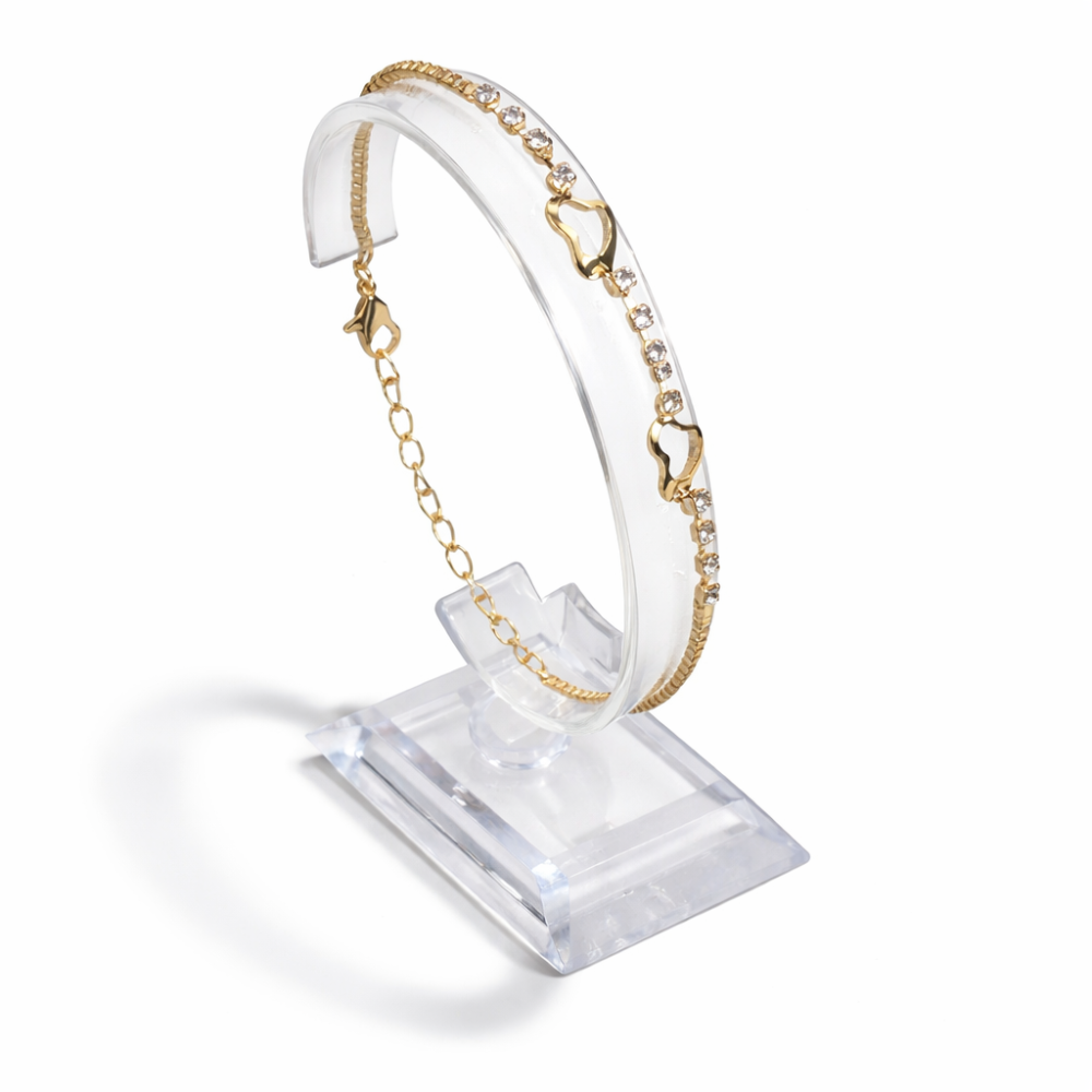 10 soportes de plástico para relojes o pulseras