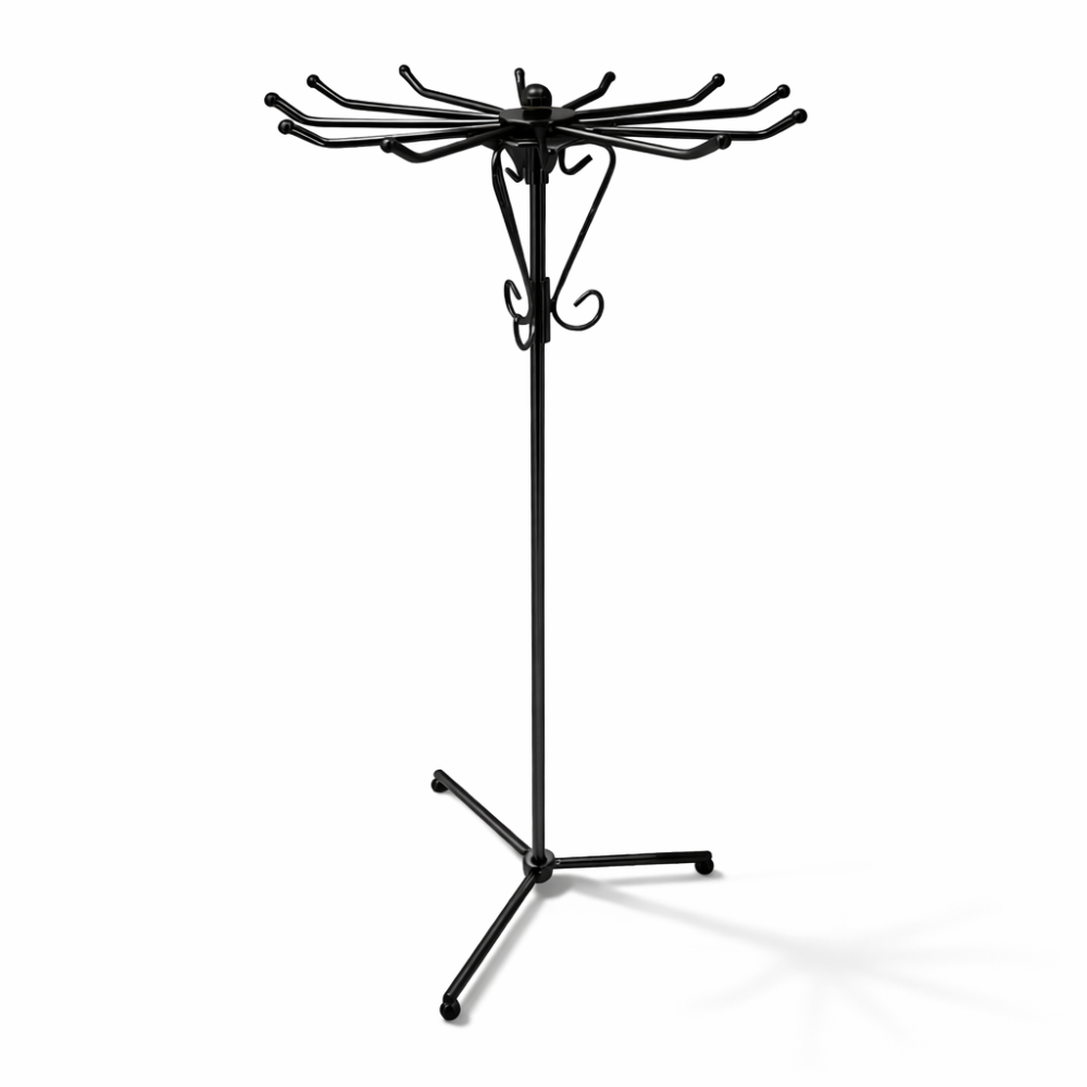 Gran carrusel para joyas de metal negro de 47 cm
