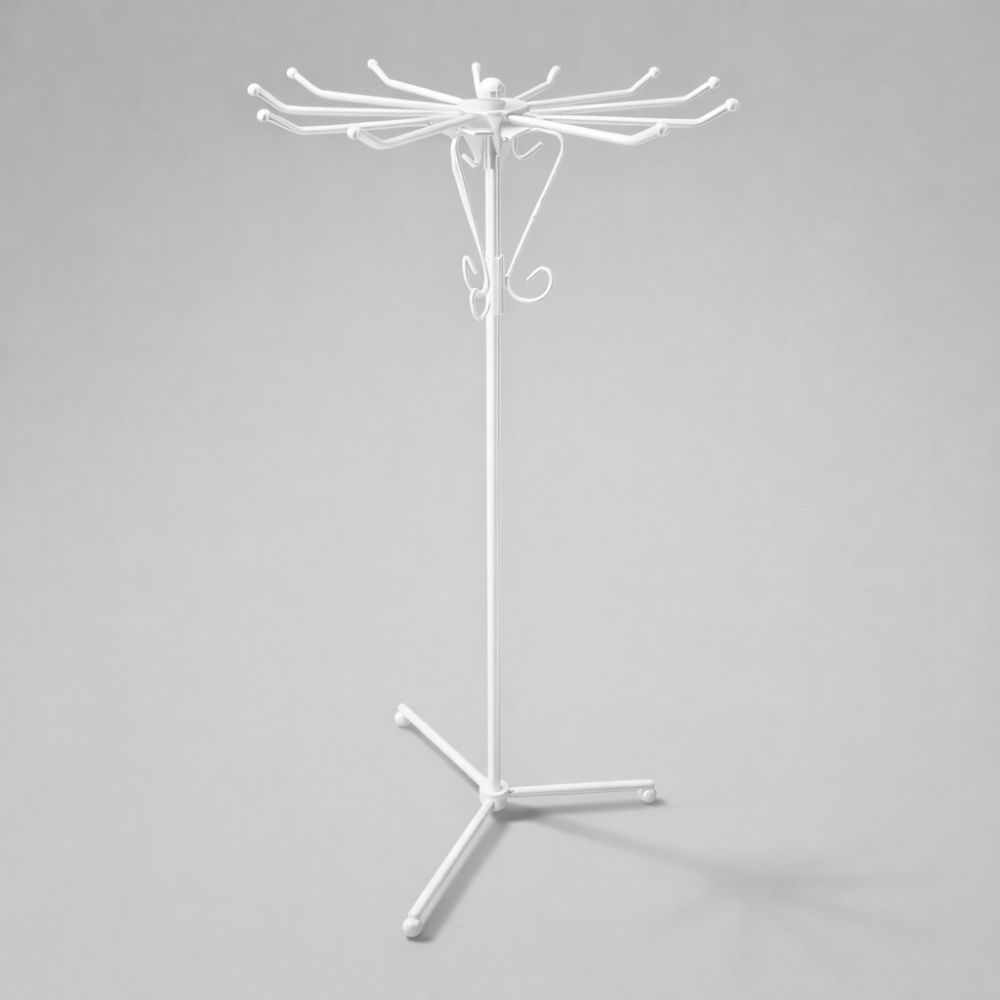 Gran carrusel para joyas de metal blanco, 47 cm