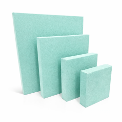 Set de 4 cubos de exposición «Riviera» – Cubos de ante verde laguna