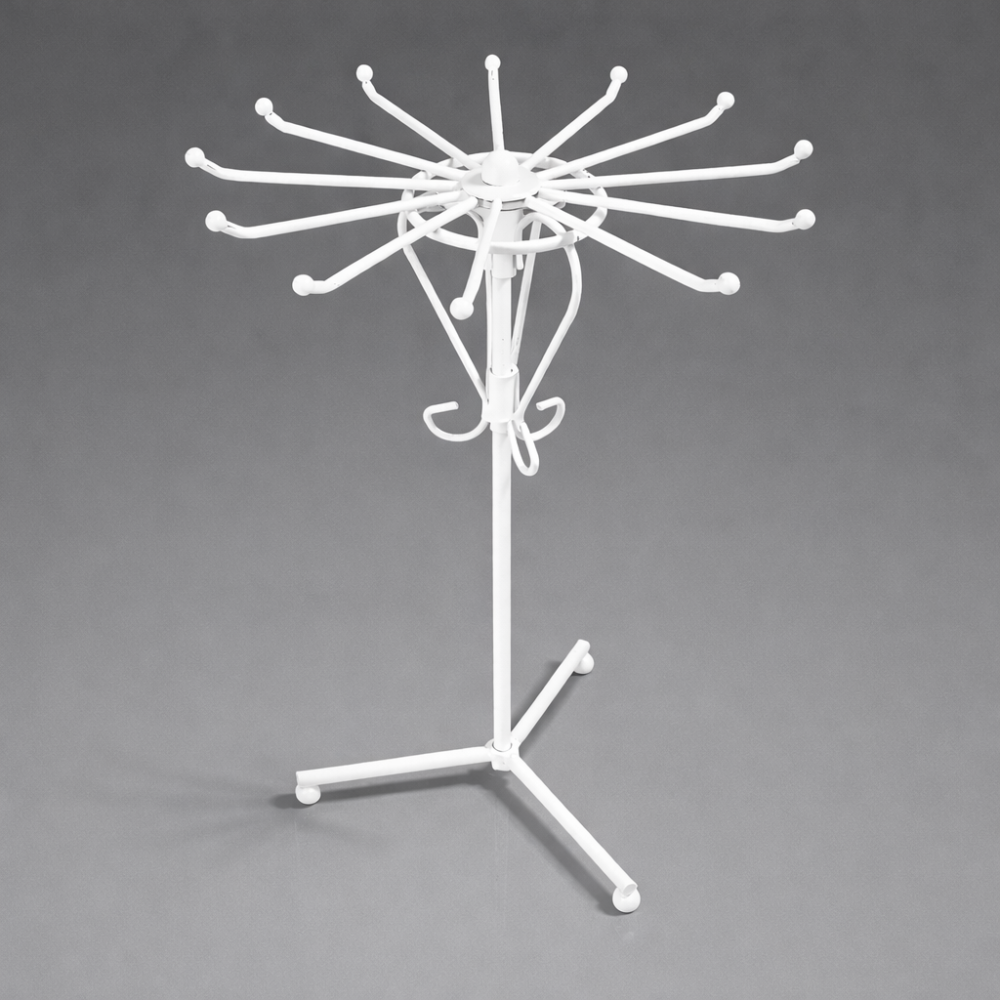 Joyero giratorio de metal blanco de 30 cm