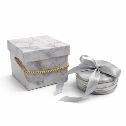 Pack para revendedores: Cofre de mármol - 6 posavasos de cerámica a precio de coste
