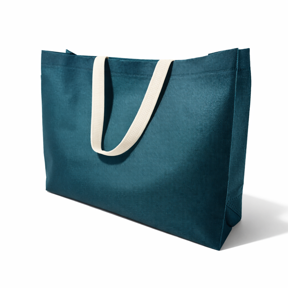 12 bolsas pequeñas reutilizables de TNT 34,5 x 25 x 10 cm - Verde pino