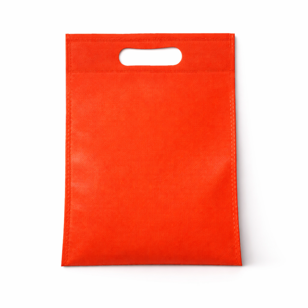 12 minibolsas de tela no tejida rojas de 14 x 20 cm