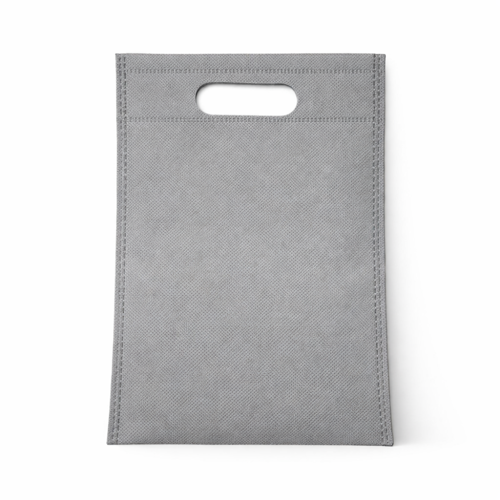 Lote de 120 bolsas de tela no tejida grisas de 19 x 24 cm
