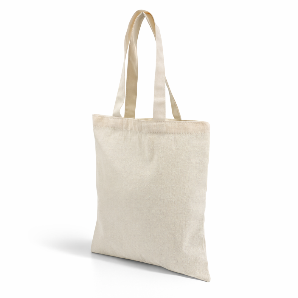 Bolso grande de algodón natural crudo, bolsa grande de algodón reutilizable