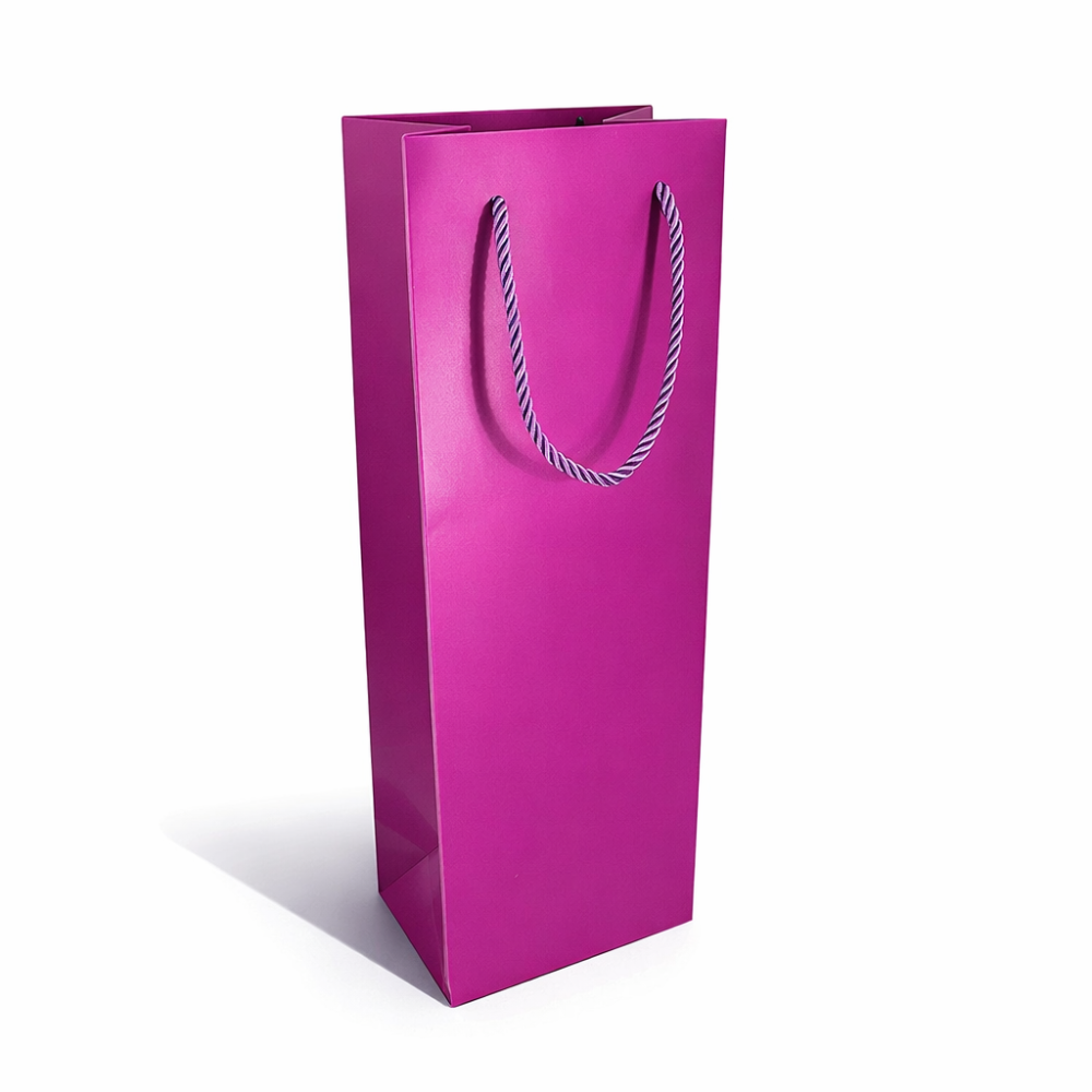 12 bolsas de regalo moradas para botellas, 12 x 9 x 36 cm