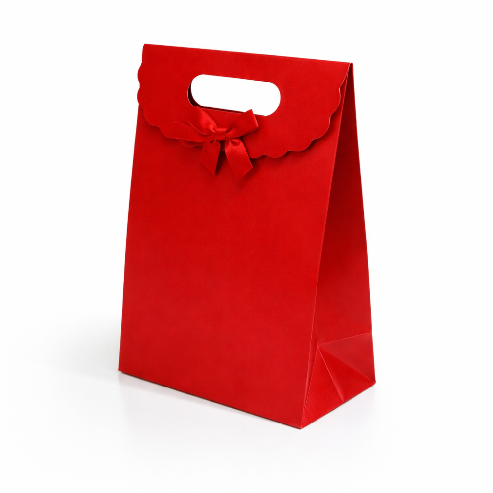 12 cajas de regalo grandes con velcro 24 x 12 x 31,5 cm - rojo