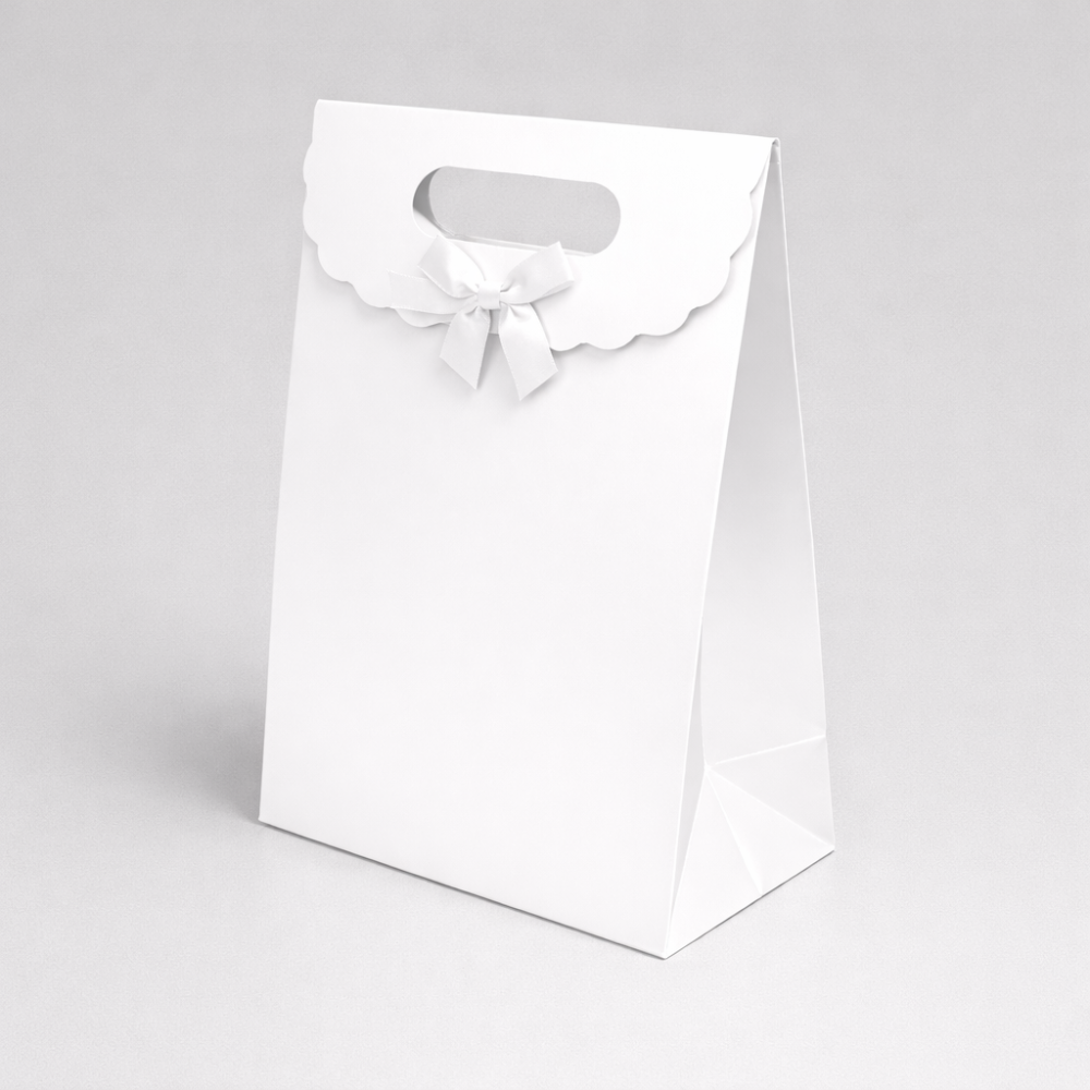 12 cajas de regalo con velcro 12,5 x 6 x 16 cm - blanco