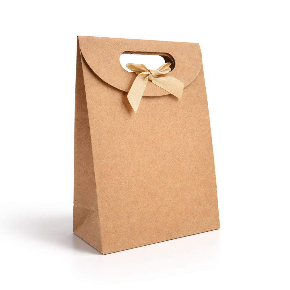 12 cajas de regalo con velcro de 12 x 6 x 16 cm - kraft