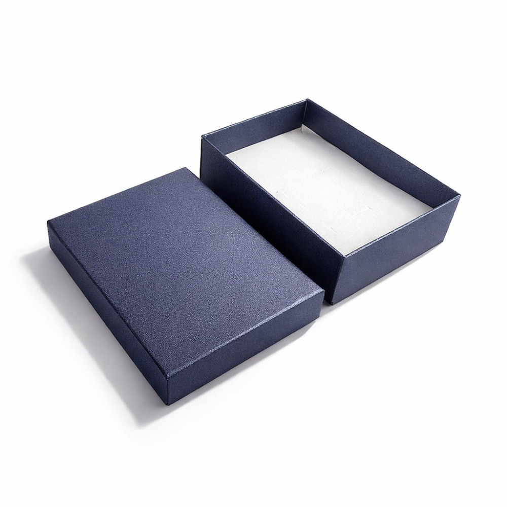 12 cajas para joyas de 7x9 cm - azul grisáceo