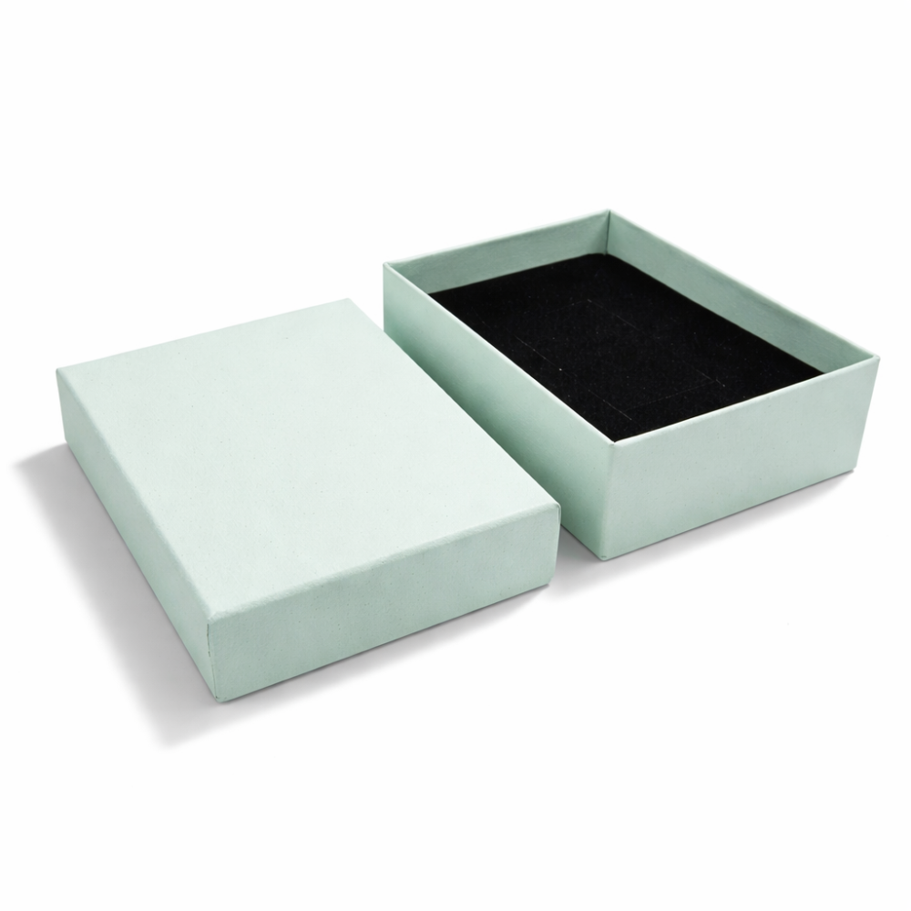 12 cajas para joyas 7x9 cm - verde agua