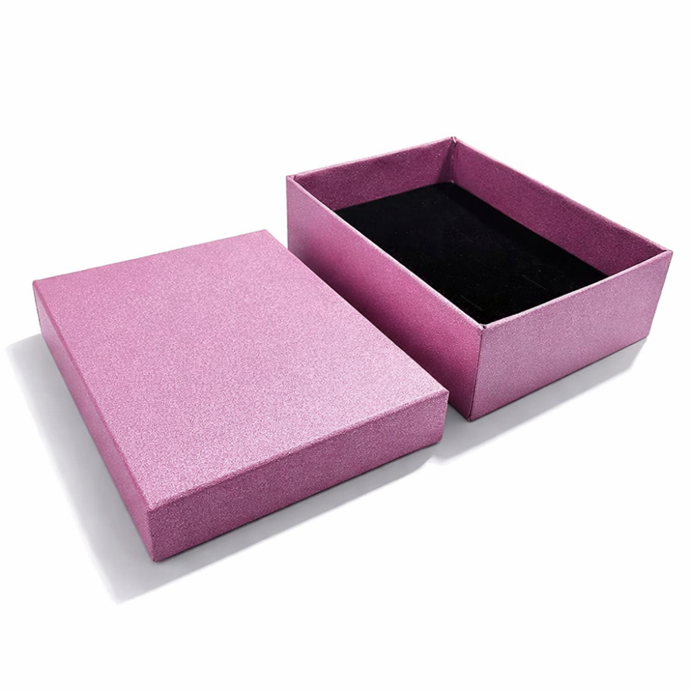 12 cajas para joyas de 7 x 9 cm - lila