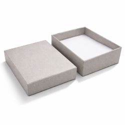 12 cajas para joyas 7x9 cm - gris claro