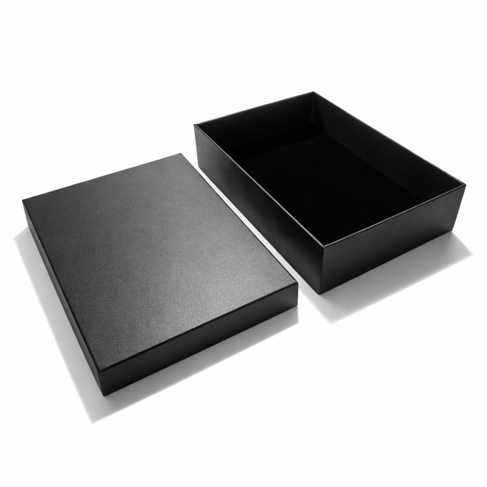 Lote de 6 estuches negros para conjuntos de joyería de gran profundidad 20x15x5 cm