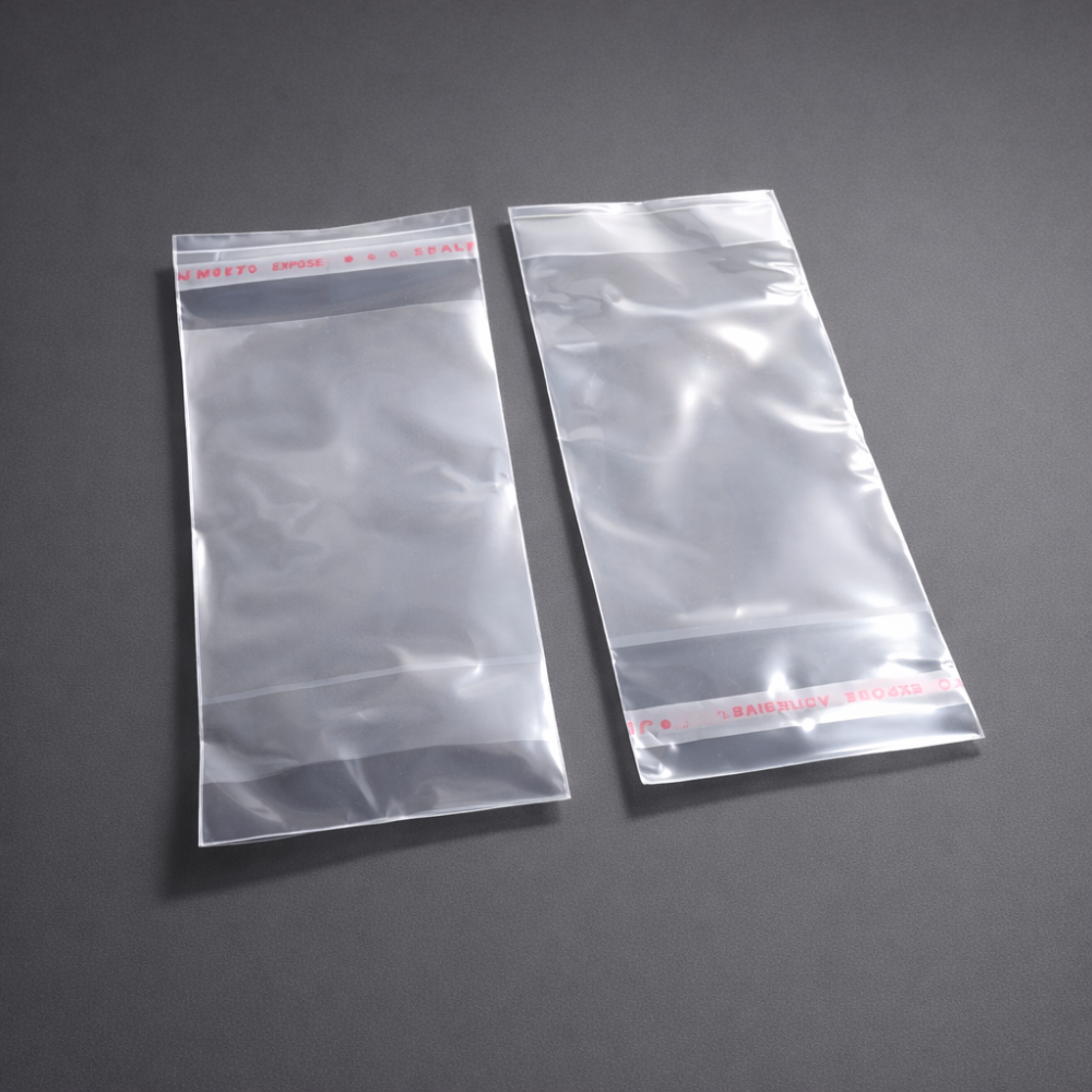 200 saquitos con solapa adhesiva reposicionable transparente - 5 x 8 cm