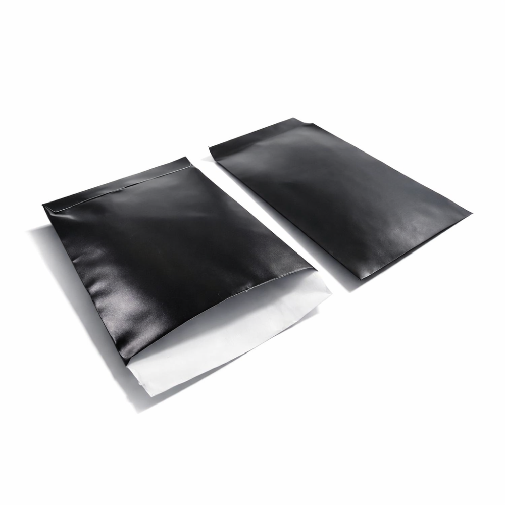 Lote de 50 bolsitas de regalo de papel satinado 16x24 cm - negro