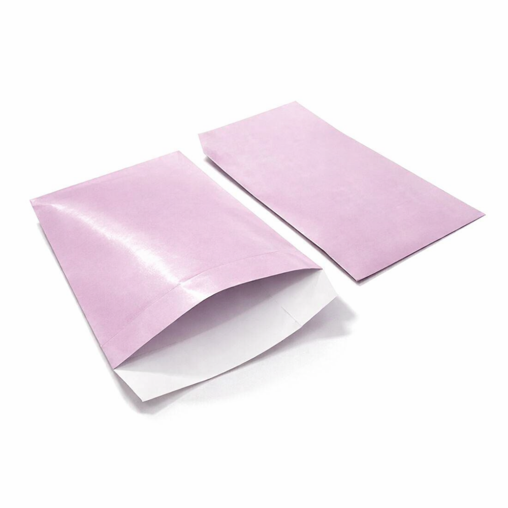 50 bolsitas de regalo grandes de papel satinado 21 x 29 cm - malva pastel
