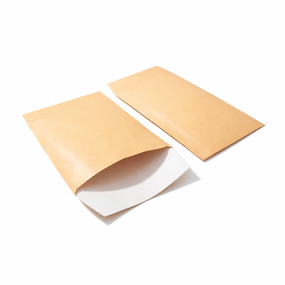 100 bolsitas de regalo pequeñas de papel satinado 7 x 13 cm - naranja pastel