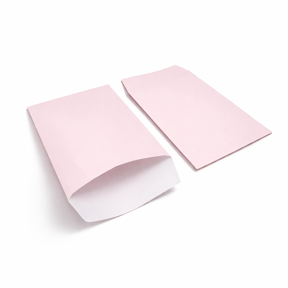 100 bolsitas de regalo de papel satinado 6x10 cm - rosa pastel