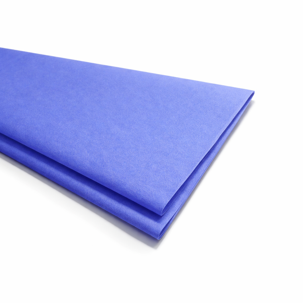 20 hojas de papel de seda azul índigo
