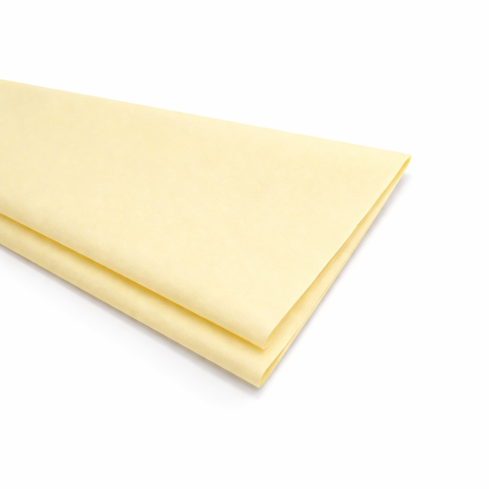 20 hojas de papel de seda marfil