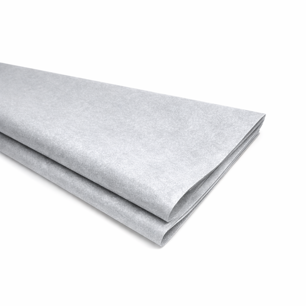 10 hojas de papel de seda plateado