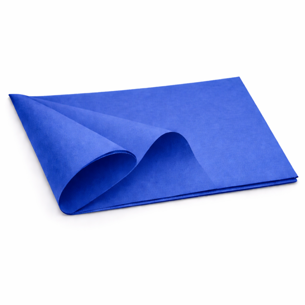 240 hojas de papel de seda color azul real