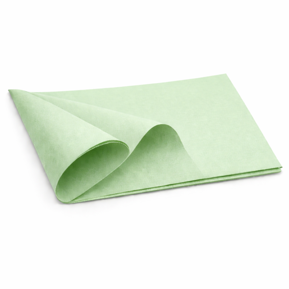 240 hojas de papel de seda color verde almendra