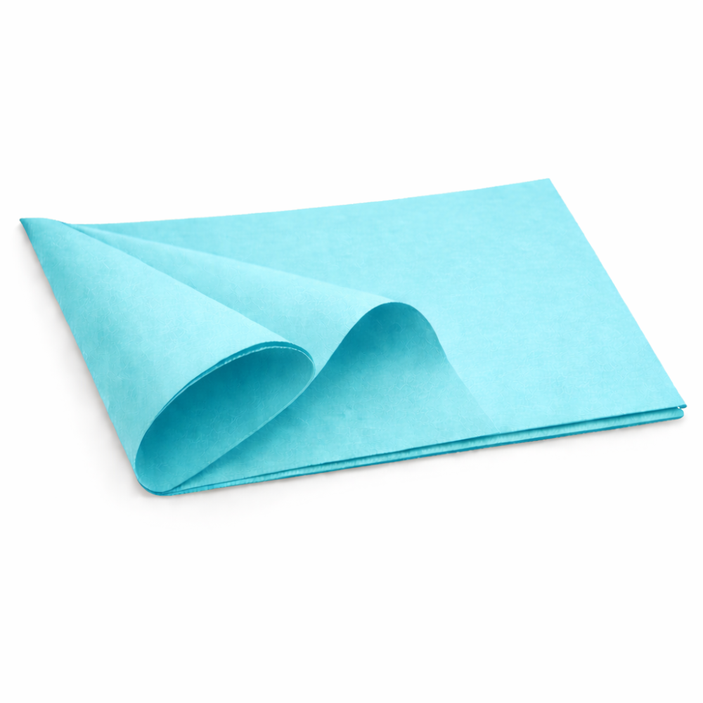 240 hojas de papel de seda color azul turquesa