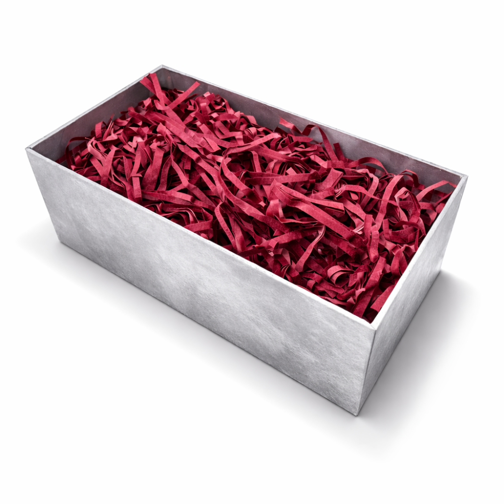 Relleno de papel decorativo rojo burdeos 50 g