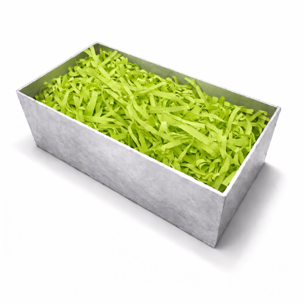 Relleno decorativo de papel verde manzana 50 g