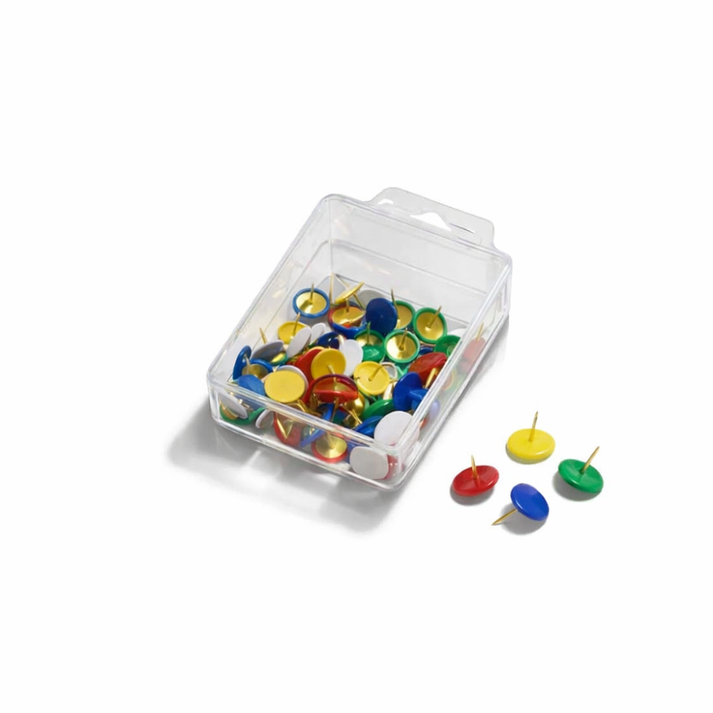 Caja de 50 chinchetas de colores - 5718