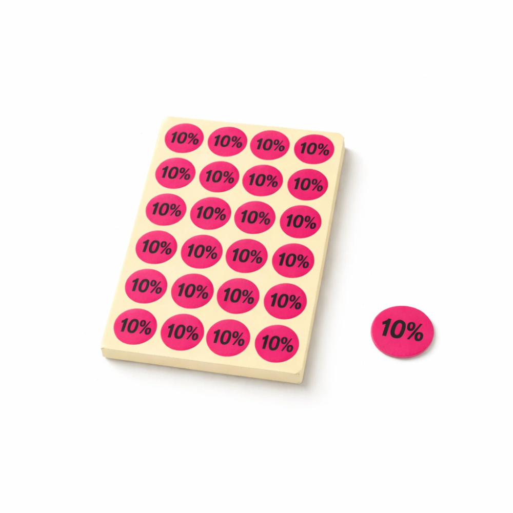 Pegatinas autoadhesivas 10 % rosa - 3411r
