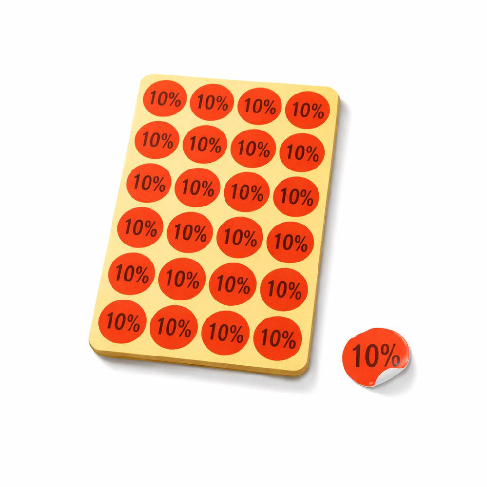Pegatinas autoadhesivas 10 % naranja oscuro - 3411of