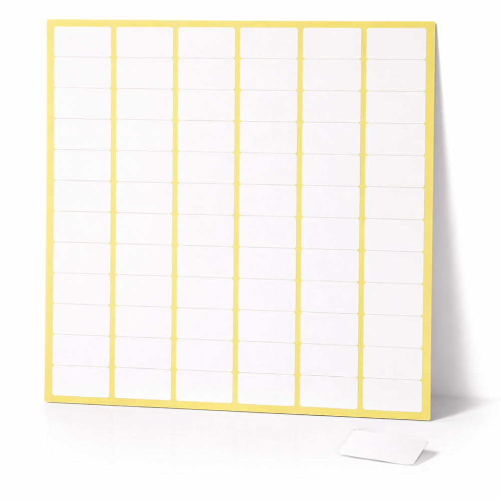 780 pegatinas rectangulares de color blanco de 13 x 24 mm - 6868