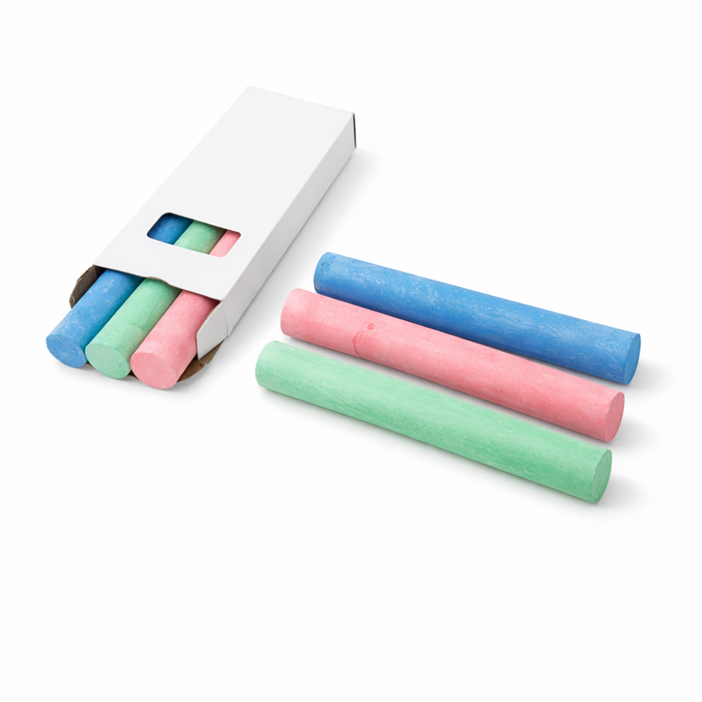 3 tizas de colores rosa, verde y azul para etiqueta de pizarra - 7918