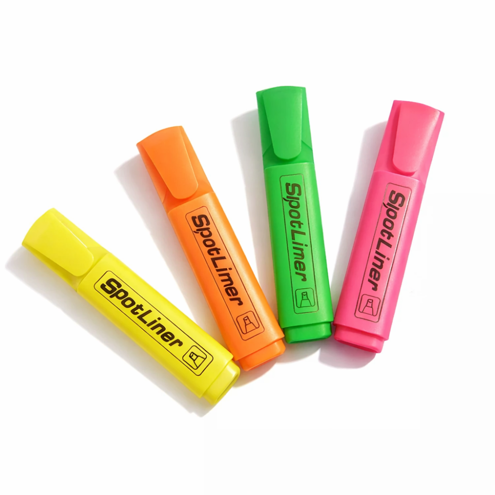 Lote de 4 rotuladores fluorescentes de 4 colores - 11042