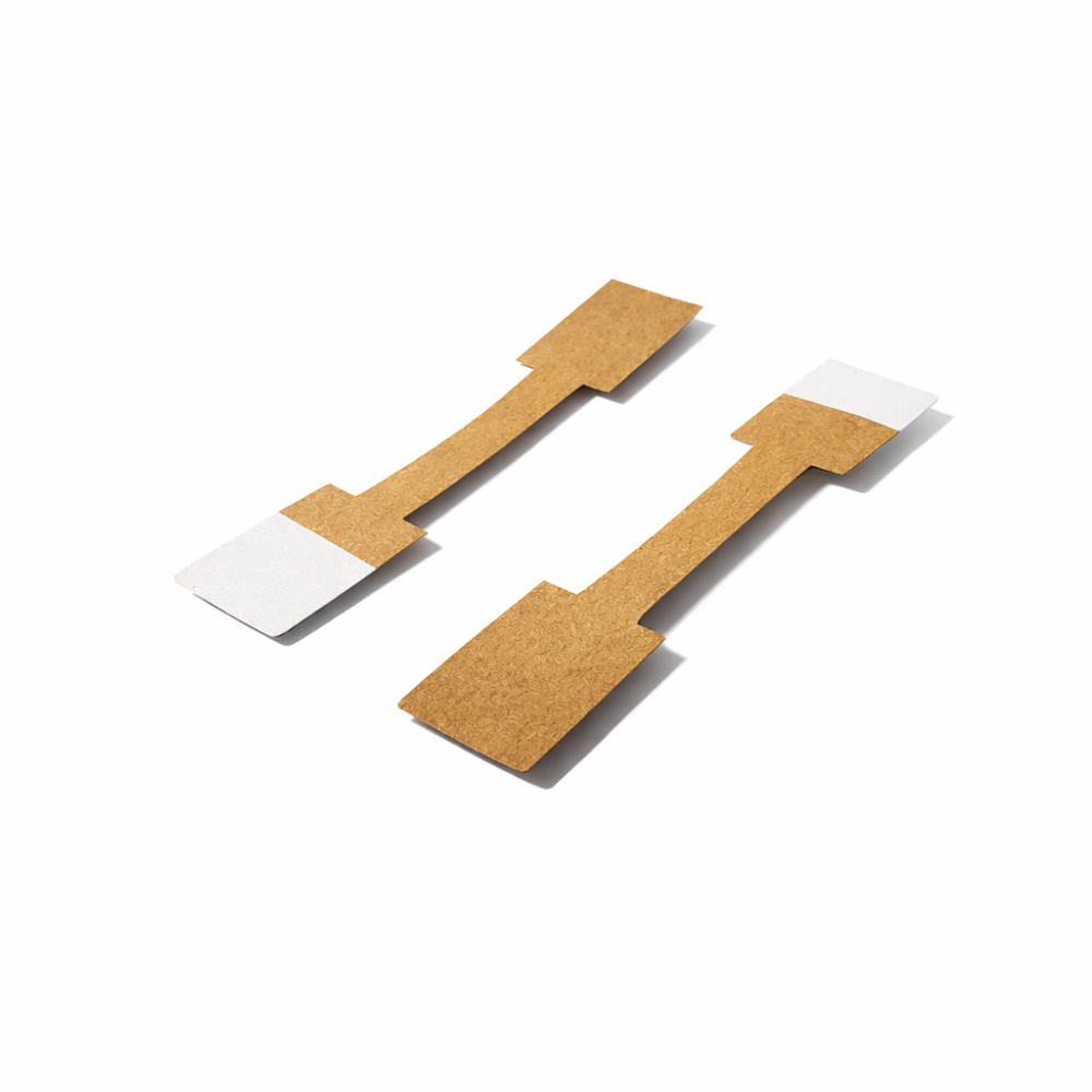 Lote de 1000 etiquetas rectangulares autoadhesivas de papel kraft para precios - 11049