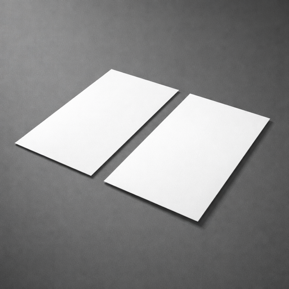 100 etiquetas de cartón blancas en formato tarjeta de visita, 9 x 5,5 cm